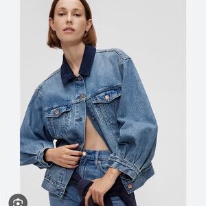Gap x DÔEN: Women's Blue Denim Jean Jacket